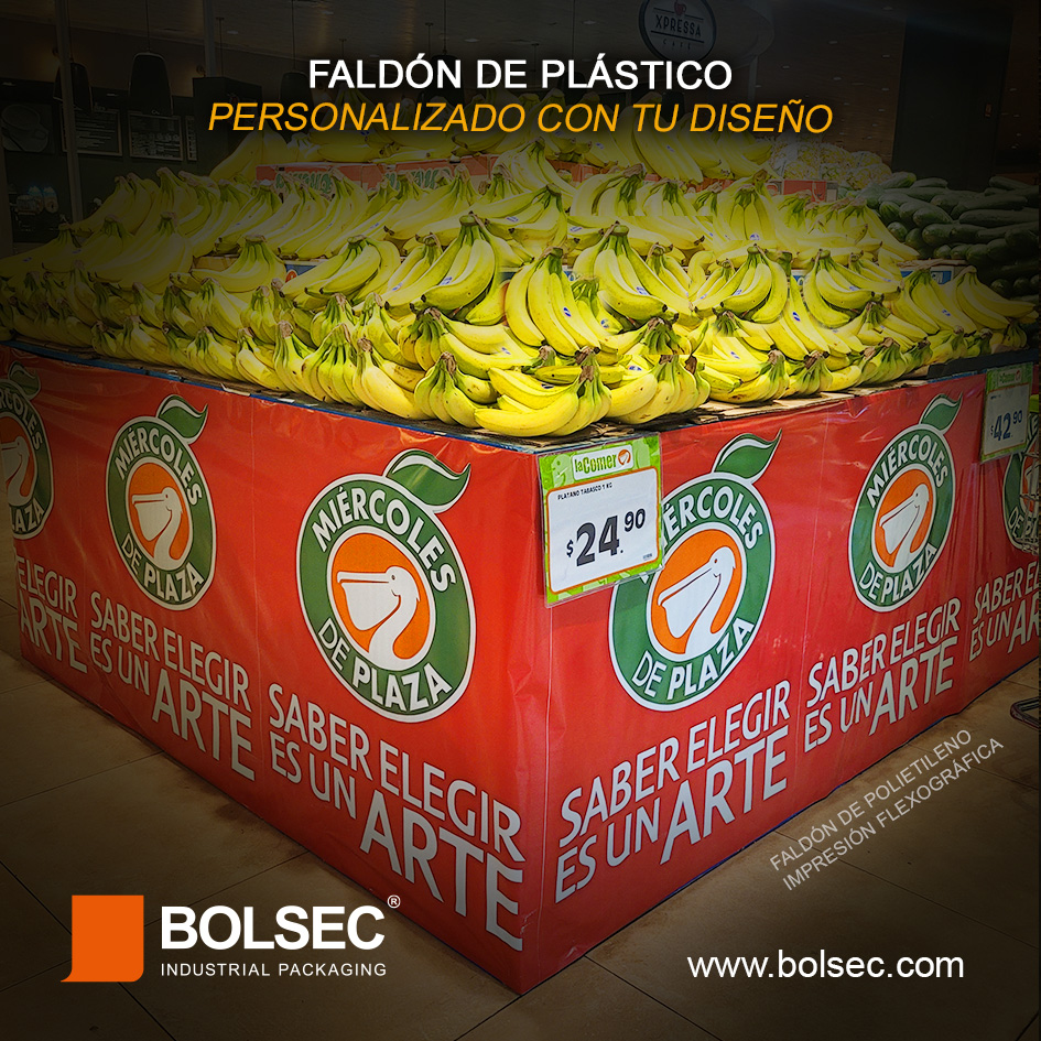 fabricante de faldón de plástico impreso